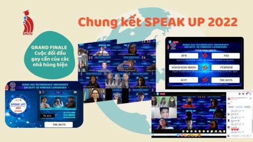 DNTU: Chung kết cuộc thi Hùng biện tiếng Anh SPEAK UP 2022 cùng sinh viên quốc tế P2A – Sự đối đầu gay cấn của các nhà hùng biện