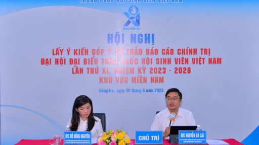 HỘI NGHỊ LẤY Ý KIẾN GÓP Ý DỰ THẢO BÁO CÁO CHÍNH TRỊ ĐẠI HỘI ĐẠI BIỂU TOÀN QUỐC HỘI SINH VIÊN VIỆT NAM LẦN THỨ XI KHU VỰC MIỀN NAM