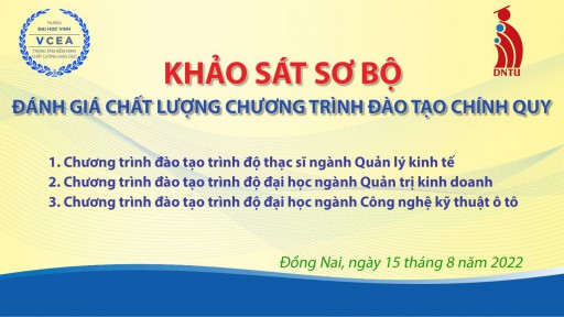 Khảo sát sơ bộ đánh giá chất lượng chương trình đào tạo chính quy tại bắn cá online
 (ngành Quản lý kinh tế, ngành Quản trị kinh doanh, ngành Công nghệ kỹ thuật ô tô)