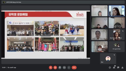 Lớp học văn hoá và học thuật tiếng Hàn giữa sinh viên bắn cá online
 và sinh viên Đại học Hoseo (Hàn Quốc)