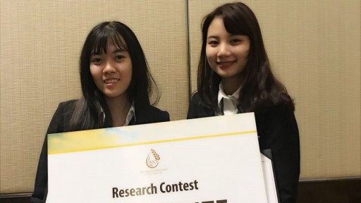 Sinh viên Đồng Nai “ẵm” giải thưởng quốc tế về dầu gạo