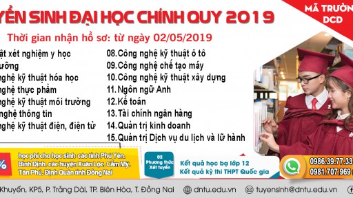 Thông tin xét tuyển Đại học 2019