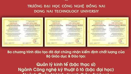 bắn cá online
 (DNTU): 03 chương trình đào tạo ngành Quản lý kinh tế bậc thạc sĩ, ngành Công nghệ kỹ thuật ô tô và ngành Quản trị kinh doanh bậc đại học đã đạt chứng nhận kiểm định chất lượng  của Bộ Giáo dục & Đào tạo.